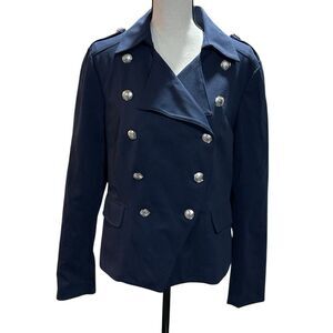 NWT INC Winter Mariner Blazer with Silver Buttons